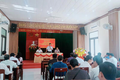 Ban Chỉ đạo triển khai chương trình xóa nhà tạm, nhà dột nát trên địa bàn phường Chánh Lộ tổ chức Hội nghị tổng kết chương trình xóa nhà tạm, nhà dột nát cho hộ nghèo, hộ cận nghèo, hộ chính sách có công.