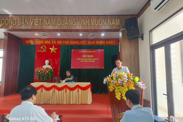 ỦY BAN NHÂN DÂN PHƯỜNG CHÁNH LỘ TỔ CHỨC NHIỆM VỤ QUỐC PHÒNG, QUÂN SỰ ĐỊA PHƯƠNG NĂM 2025